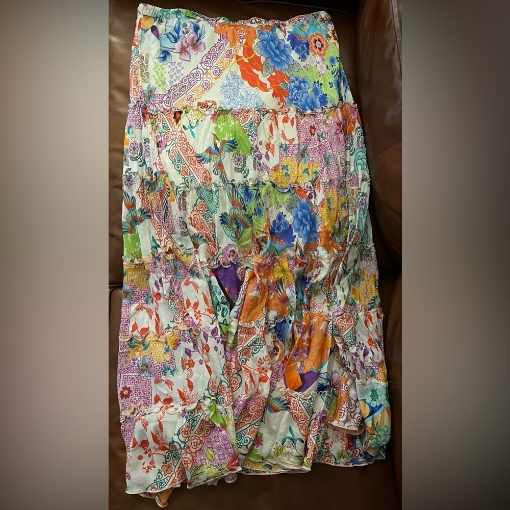 Johnny Was Sebrina Tiered Skirt | NWT | Size L | (TC) - Picture 4 of 8